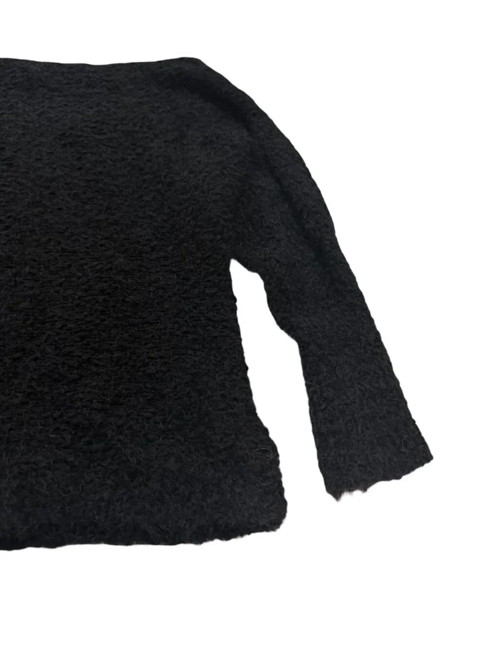 Maurices Black Boucle Boat Neck Dolman Sleeve Pullover Sweater Off Small Women's